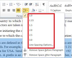 Also, it would be extremely useful to to have a different spacing param for a part of a document, e.g. Word 2010 Line Spacing Double Spacing