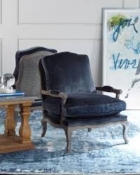 Riveria Dark Blue Bergere Chair