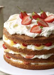 Cricket Cake With Strawberries And Lemon Curd Recipe Recipe Cricket Cake Berries Recipes Mary Berry Recipe
