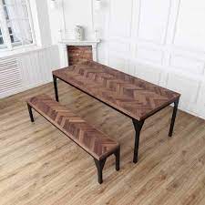 Download and use 10,000+ kitchen stock photos for free. Waterloo Walnut Herringbone Solid Wood Dining Table By Cosy Wood Notonthehighstreet Com