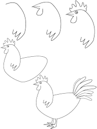 Enjoy watching this and practice with me my. Drawing Rooster Easy Drawings Animal Drawings Bird Drawings
