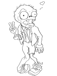 Zombies coloring pages from a popular game. Zombies Vs Plants Coloring Pages Print For Free Pictures From The Game