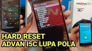 Cara reset advan ke settingan pabrikan. Hard Reset Advan I5c Lupa Pola Youtube