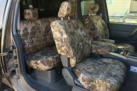 Weathertech seat protectors are the perfect accessory for those 2004 nissan titan owners needing an extra layer of protection for their front and rear vehicle seating. Nissan Titan Truck Seat Covers Covers And Camo