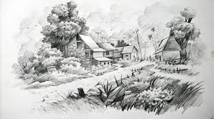First impression ma masa mula mula hantar borang permohonan tu masa itu dapatlah masuk kawasan itu. Gambar Pemandangan Hitam Putih Pensil