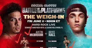 A number of youtube stars are set to take on tiktok stars in a boxing event that's being advertised as a battle of the platforms. Tz R0rvxebfmcm