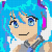 Kandi Patterns For Kandi Cuffs Characters Pony Bead Patterns Pony Bead Patterns Anime Pixel Art Kandi Patterns