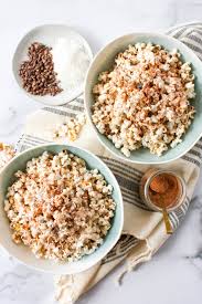 Chocolate Coconut Popcorn Recipe In 2020 Nutritious Snacks Puppy Chow Recipes Chocolate Coconut