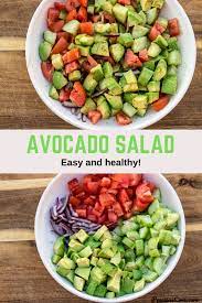 Avocado Salad Easy Salad With Avocado Cucumber Tomatoes Video Recipe Easy Salads Avocado Salad Diet Salad Recipes