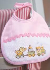 Disney pluto face small and simple cross stitch pattern baby bibs idea. Cross Stitch Baby Bibs Novocom Top