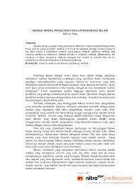 Pdf Model Model Penelitian Dalam Psikologi Islam Ilham Yahya Academia Edu