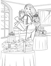Explore 623989 free printable coloring pages for you can use our amazing online tool to color and edit the following valentine coloring pages pdf. Barbie Gifts Coloring Pages Barbie Coloring Barbie Coloring Pages Coloring Pages