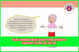 Kunci Jawaban Buku Siswa Tema 8 Kelas 5 Halaman 79 80 82 83 Sanjayaops