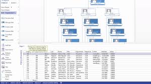 Visio Pro 2013 Training How To Link Org Charts To Excel Data