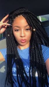 You can find a braid that matches your personality! 200 Single Plaits Ideas Natural Hair Styles Braided Hairstyles Braid Styles