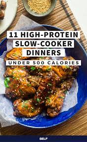 Top slow cooker high protein low carb recipes and other great tasting recipes with a healthy slant from sparkrecipes.com. 11 High Protein Slow Cooker Dinner Recipes Under 500 Calories Self