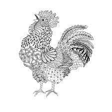 Digital Doodle Rooster W Procreate 8 1 2014 Horse Coloring Pages Farm Animal Coloring Pages Animal Coloring Pages