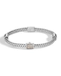 classic chain pave diamond four station bracelet medium