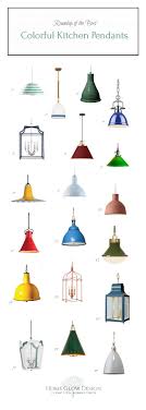 colorful kitchen island pendants
