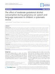 Pdf The Effect Of Moderate Gestational Alcohol Consumption