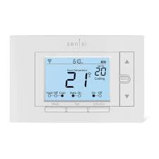 Today, it is one of the leaders in providing solutions for connected homes, including delivering a variety of digital thermostat models, along with more traditional the. Emerson Sensi Smart Thermostat The Home Depot Canada
