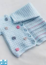 A sweet little cardigan for babies from newborn to 12 months. Cardigan Amp Bootees X2f Shoes Brand Elle Count 4ply Yarn Babykins Size From Birth Size To 24 Months Crochet Patterns Baby Patterns Yarn