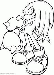 Coloring pages ideas sonic boom coloring pages to print. Knuckles Coloring Page From Sonic The Hedgehog Xcolorings Com