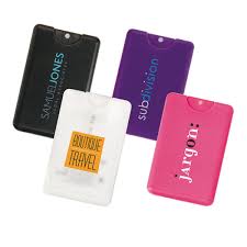 Indiamart > hand sanitizers & personal hygiene > hand sanitizer & disinfectant > hand sanitizer spray. Branded Credit Card Hand Sanitiser Spray 20ml Zest Promotional