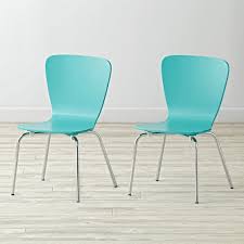 Set Of 2 Little Felix Azure Kids Chairs The Land Of Nod Kids Chairs Kids Table And Chairs White Kids Chair
