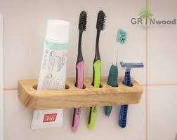 Toothbrush Holder Wall Handmade Wooden Toothbrush Holder Etsy Toothbrush Holder Wall Toothbrush And Toothpaste Holder Wooden Toothbrush