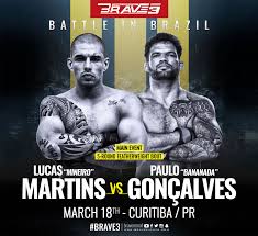 With bold plans for his career inside the brave cage, mineiro is making moves outside as well. Lucas Mineiro And Paulo Bananada Set To Headline Brave 3 In Brazil Arabsmma