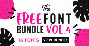 Including serif, sans serif, script, display, brush and grotesque. Free Font Bundle Vol 4 Bundle Creative Fabrica Font Bundles Free Font Free Fonts Download