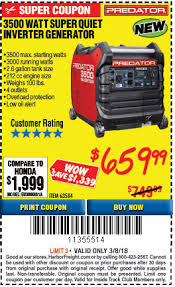 Maybe you would like to learn more about one of these? Predator 3500 Generator Harbor Freight