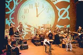 Comedy play with 70s Pink Floyd mix