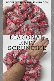Achieved through the creative use of increases on one side of the work paired with decreases on the other side, a rectangular fabric can be created in which the stitches slant to the left or right. Diagonal Scrunchies Hooked For Life