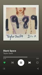 Taylor Swift Blank Space Spotify Spotify Music Blank Space Taylor Swift Flip Book