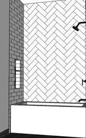Using a speed square® is recommended 45˚ counter edge. Eight Popular Subway Tile Designs Habitar Interior Design