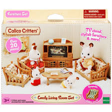 Our grandchildren love the calico critters in all their forms but this living room set leaves unlimited potential. Calico Critters Comfy Living Room Set Walmart Com Walmart Com