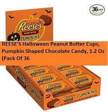 Reese S Halloween Peanut Butter Cups Pumpkin Shaped Chocolate Candy 1 2 Oz Pack Of 36 Chocolate Candy Pumpkin Candy Peanut Butter Cups