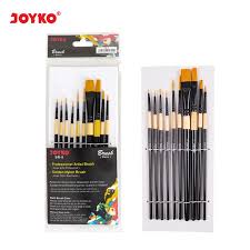Tuang semangat mineral ke mangkuk bukan plastik. Brush Kuas Cat Air Cat Minyak Lukis Acrylic Joyko Br 9 Shopee Indonesia