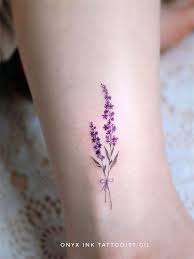 30 Simple Lavender Flower Tattoo Ideas For Women Flymeso Blog Lavender Tattoo Tattoos Purple Flower Tattoos