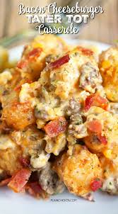 Crispy on the outside, soft and fluffy on the inside! Bacon Cheeseburger Tater Tot Casserole Recipes Beef Recipes Cheeseburger Tater Tot Casserole