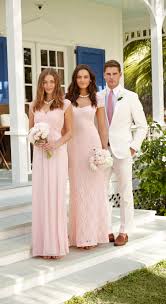 Lauren Ralph Lauren Wedding Soft Pink Bridesmaid Dresses And Sharp White Suits Look Elegant And Pink Bridesmaid Dresses Ralph Lauren Wedding Dress Bridesmaid