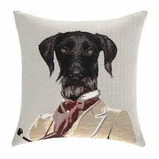 Cojin Beige Con Estampado De Perro 45x45 Adoptar Un Perro Perros Estampado De Perro