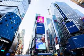 Not by chasing the possibilities of tomorrow, but by creating them. Times Square Advertising Nasdaq