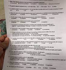 Animal cells have centrosomes (or a pair of centrioles), and lysosomes, whereas plant cells do not. 1 Which Of The Following Sequence Of Cell Cycle Chegg Com