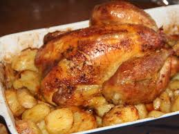 Poulet Roti Du Dimanche Au Curcuma Et Paprika Recette Poulet Roti Cuisson Du Poulet Roti Poulet Roti Et Pommes De Terre