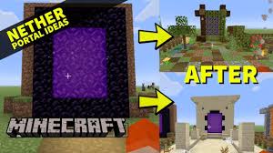 Can a portal block be mined in survival? Minecraft Cool Nether Portal Designs