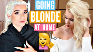 Try a permanent hair dye. How I Went Completely Blonde At Home Insane Results Youtube