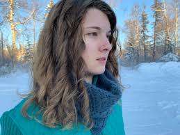 100% Qiviut in Blueberry Lace or Plain Knit Smoke Ring